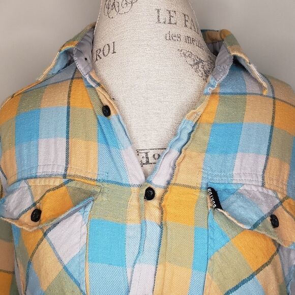 90s Burton Plaid Buttonup Overshirt - Picture 5 of 9